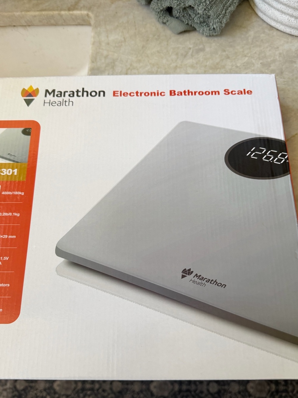Marathon Health digital LED Barhroom Scale New in box